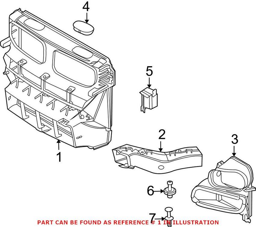 Radiator Air Duct - Front